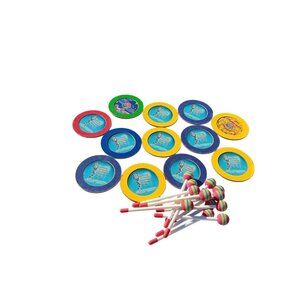 Percussion Remo 12 - 6" Sound Shapes Drums w/ Rainbow Mallets (heavily used)